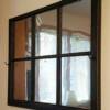 Black Framed Mirrored Window
Price, USD: $115.00
Shipping: $90
TOTAL: $205
Status: Available
Size (inches): 28 1/2"h x 34 3/4"w
Media: Mirrored Window
NOTE: The faux mirror is made to look antiqued, dulled and wavy. Single garment hooks are on each side.